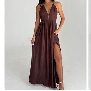 GREYBANDIT Maren dress in brown